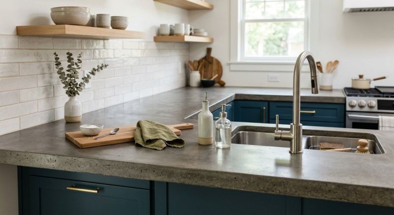 Concrete Counter Installation in Marin County, CA